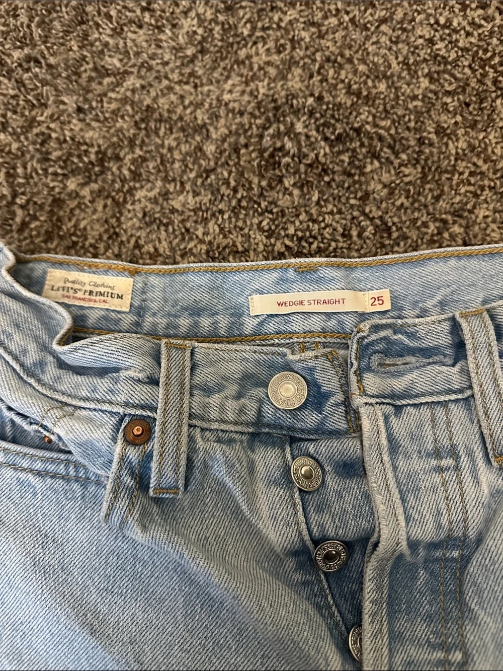 Levi's Wedgie Straight Denim Shorts